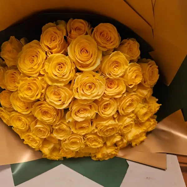Ramo de 50 rosas amarillas