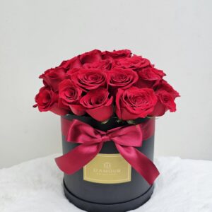 Box de 48 rosas rojas