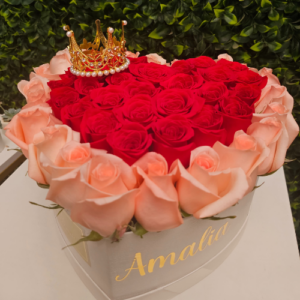 Mega corazón de rosas